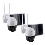 Chacon - 2 cam�ras avec panneau solaire 2 - ipcam - dm02 - ext�rieur - wifi