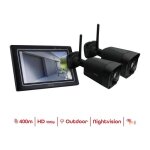 Chacon - kit 2 caméras sans fil - ecran tactile ip Chacon - kit 2 caméras sans fil - ecran tactile ip