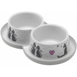 Chadog - gamelle chat cats in love double