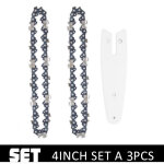 Chaine de tronconneuse 2pcs chaine carbure pour tronconneuse (4 pouces + bar) npterbl