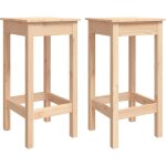Chaises de bar lot de 2 40x40x78 cm bois de pin solide vidaxl Chaises de bar lot de 2 40x40x78 cm bois de pin solide vidaxl