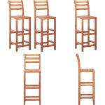 Vidaxl - chaises de bar lot de 2 bois d'acacia solide - tabouret de bar - chaise de bar - mobilier de ... Vidaxl - chaises de bar lot de 2 bois d'acacia solide - tabouret de bar - chaise de bar - mobilier de ...