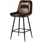 Chaise de bar 52x57 cuir iron label 114