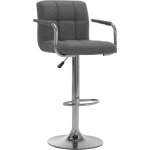 Vidaxl - tabouret de bar gris clair tissu
