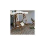 Balancelle 2 places 185x112x188 cm en acacia huil - ines
