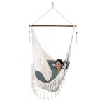 Chaise  bascule hamac brsilien - jusqu' 120 kg - blanc