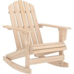 Chaise � bascule de jardin adirondack bois de sapin massif