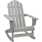 Chaise � bascule de jardin fauteuil � bascule de jardin bois gris 27223