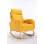 Chaise à bascule rembourrée en tissu teddy moderne du milieu du siècle, siège rembourré pour salon et ... Chaise à bascule rembourrée en tissu teddy moderne du milieu du siècle, siège rembourré pour salon et ...