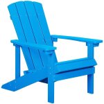 Chaise basse fauteuil de jardin effet bois bleu avec accoudoirs et dossier confortable matires rsitantes ...