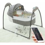 Gojoy - chaise berante electrique pour bb, balanoire portable pour bb avec bote de vibration musicale ...