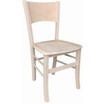 Chaise en bois lucy brute peindre avec assise en bois massif