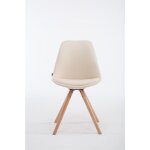 Clp - chaise de chaise en bois ronde fago et si�ge de type diff�rentes couleurs et assise colore : cr�me ...