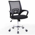 Svita - chaise de bureau enfants jeunes tissu chaise de bureau noir