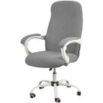 Chaise de bureau housse de bureau r�sistant � l'eau gris extensible jacquard housse de chaise d'ordinateur ...