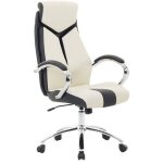 Beliani - chaise de bureau moderne en cuir pu beige avec v�rin et roulettes en nylon formula