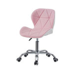 Clipop - chaise de bureau pivotante rglable en similicuir rembourr avec roulettes et base chrome, ...