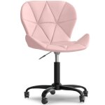 Chaise de bureau avec roulettes - chaise pivotante de bureau - revtement en similicuir - structure noire ...
