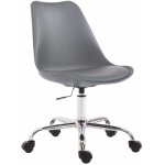 Chaise de bureau toulouse à coque en plastique gris Chaise de bureau toulouse à coque en plastique gris