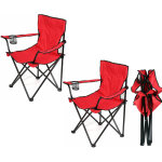 Sifree chaise de camping pliante en acier 50 x 50 x 80 cm - chaise portable et lgre avec porte - gobelet ...
