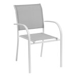 Iperbriko - chaise carrée grise / blanche Iperbriko - chaise carrée grise / blanche