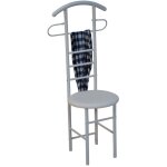 Chaise de chambre / valet de nuit portant en acier et mdf blanc med05098 Chaise de chambre / valet de nuit portant en acier et mdf blanc med05098