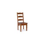 Bizzotto - chaise repas 45x45x105 cm en acacia marron - mioli