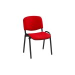 Sans marque - chaise confrence classique rouge pitement noir - maxiburo