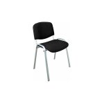 Sans marque - chaise confrence empilable noir pitement alu