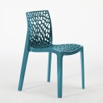 Centrale brico ? chaise de bar empilable en polypropyl�ne highmopp ? design nid d'abeille ? dimensions ...