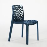 Centrale brico ? chaise de bar empilable en polypropyl�ne highmopp ? design nid d'abeille ? r�sistante ...