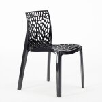 Centrale brico ? chaise de bar empilable en polypropyl�ne highmopp ? design nid d'abeille ? dimensions ...