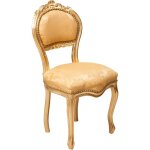 Chaise de cuisine en bois chaise  manger 92x45x45 cm chaise rembourre fauteuil baroque or fauteuil ...