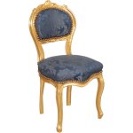 Biscottini - chaise de cuisine en bois chaise � manger 92x45x45 cm chaise rembourr�e fauteuil baroque ...