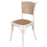 Chaise de cuisine en bois et rotin chaise thonet vintage 46x90x43 cm chaise de salle  manger, de restaurant ...