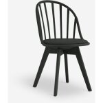 Chaise de cuisine salle � manger design moderne polypropyl�ne molkor - noir