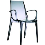 Scab design - chaise design, chaise design avec accoudoirs - vanity - deco gris transparent en plastique ...