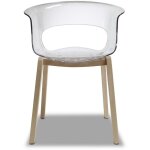 Scab design - chaise design avec pieds bois - natural miss b antishock - dco originale