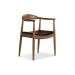 Privatefloor - chaise design scandinave nalan - simili cuir chocolat