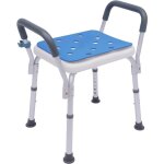 Chaise de douche avec accoudoirs, tabouret de douche pour personnes ges, hauteur rglable, tabouret ...