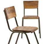 Chaise d'colier en bois de manguier marcus (lot de 2)