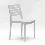 Chaise empilable polypropyl�ne pour maison endroits publics et ext�rieur grand soleil firenze - blanc ...