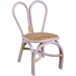 Chaise pour enfant boho en rotin si�ge int�rieur ext�rieur chambre salle de jeux violet desimi