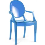 Privatefloor - chaise d'enfant - chaise d'enfant design transparent - louis xiv bleu transparent
