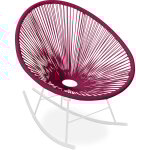 Chaise d'extrieur - chaise de jardin - chaise  bascule - nouvelle dition - acapulco violet