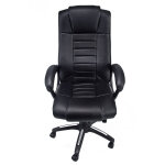 Idralite - chaise fauteuil de bureau ergonomique pivotante pour ordinateur similcuir noir