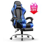 Gtplayer - chaise gaming ergonomique, fauteuil gamer, chaise bureau, chaise de gaming avec dossier rglable ...