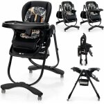 Costway chaise haute b�b� convertible, chaise portable pour tout - petits avec double plateau, si�ge ...