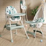 Chaise haute pour bb enfant hauteur rglable avec harnais 5 points, plateau amovible, 3 en 1, chaise ...