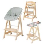 Chaise haute �volutive 2 - en - 1 - roba - born up - transat inclinable vert givr� 'roba style' inclus ...